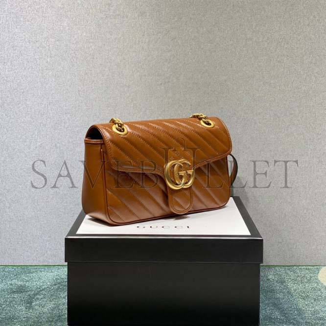GUCCI MARMONT SMALL MATELASSE SHOULDER BAG 443497 (26*15*7cm) GUCCI MARMONT SMALL MATELASSE SHOULDER BAG 443497 (26*15*7cm)